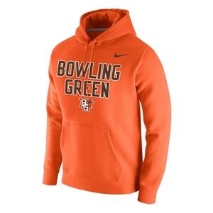 Nike Bowling Green St. Falcons NCAA Football Orange Hoodie Sweatshirt Mens Small